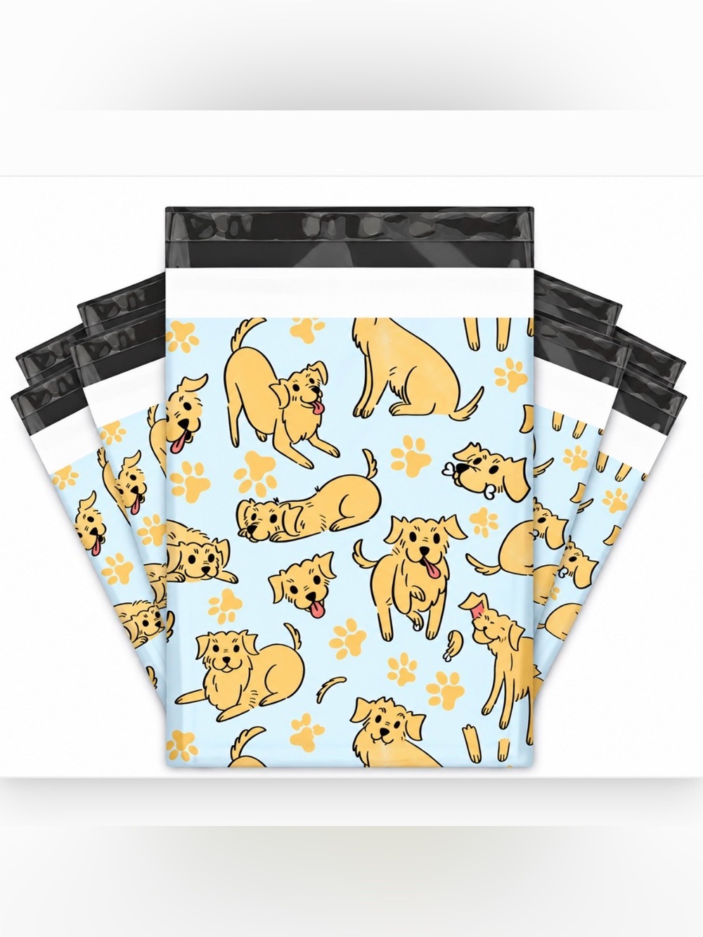 *Buy Now* 50 (10 X 13) Dog Pattern Poly Mailers